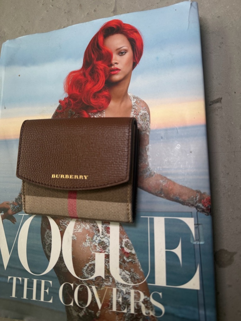 Burberry Luna Wallet Trifold House Check And Tan Leather 100% Authentic! - Picture 3 of 8